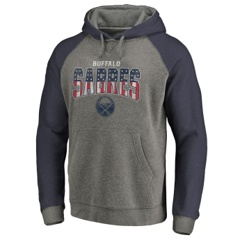 Buffalo Sabres muška majica s kapuljačom grey Freedom Tri-Blend Raglan