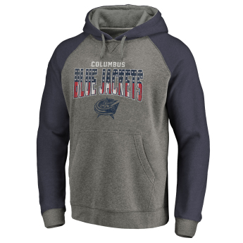 Columbus Blue Jackets muška majica s kapuljačom grey Freedom Tri-Blend Raglan