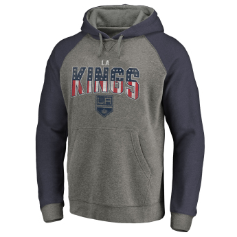 Los Angeles Kings muška majica s kapuljačom grey Freedom Tri-Blend Raglan