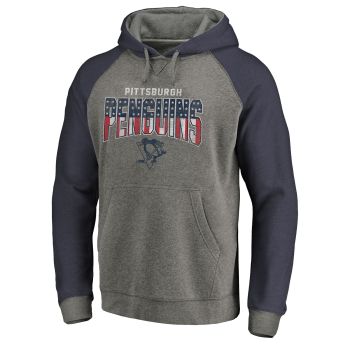Pittsburgh Penguins muška majica s kapuljačom grey Freedom Tri-Blend Raglan