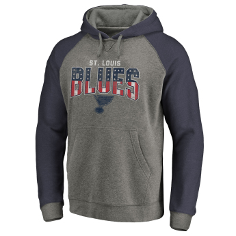 St. Louis Blues muška majica s kapuljačom grey Freedom Tri-Blend Raglan Pullover Hoodie