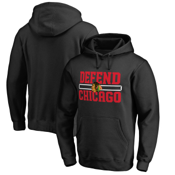 Chicago Blackhawks muška majica s kapuljačom black Hometown Collection Defend