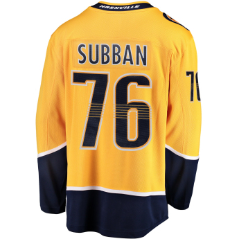 Nashville Predators hokejaški dres yellow #76 PK Subban Breakaway Alternate Jersey