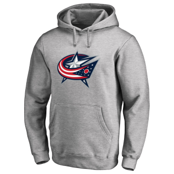 Columbus Blue Jackets muška majica s kapuljačom grey Fanatics Branded Primary Logo