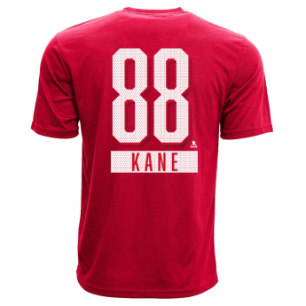 Chicago Blackhawks muška majica red Patrick Kane #88 Icing Name and Number