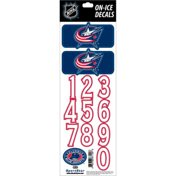 Columbus Blue Jackets naljepnice za kacigu Decals Navy