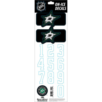 Dallas Stars naljepnice za kacigu Decals Black