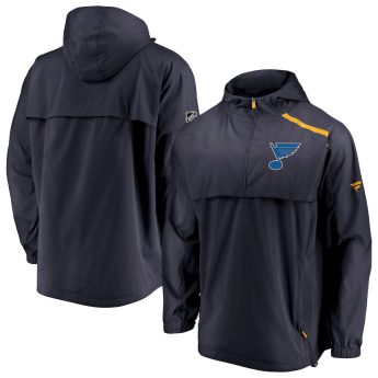 St. Louis Blues muška jakna s kapuljačom Authentic Pro Rinkside Anorak 1/4-Zip