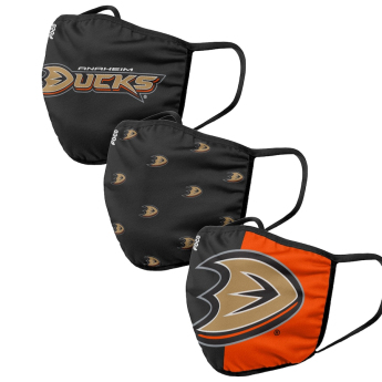 Anaheim Ducks maske za lice Foco set of 3 pieces
