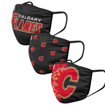 Calgary Flames maske za lice Foco set of 3 pieces