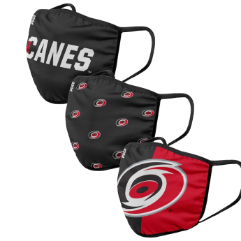 Carolina Hurricanes maske za lice Foco set of 3 pieces