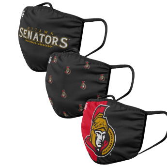 Ottawa Senators maske za lice Foco set of 3 pieces