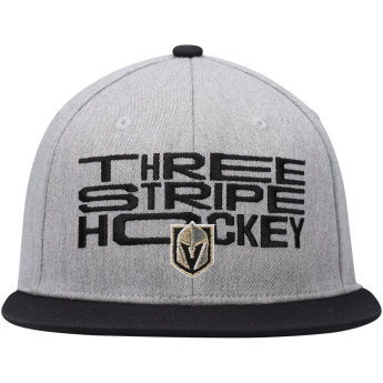 Vegas Golden Knights šilterica ravnog oboda Three Stripe Hockey
