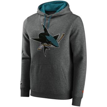 San Jose Sharks muška majica s kapuljačom Iconic Back To Basics Overhead