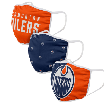 Edmonton Oilers maske za lice Foco set of 3 pieces EU
