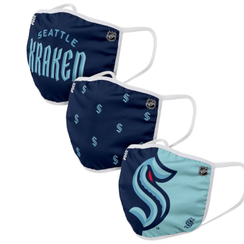 Seattle Kraken maske za lice Foco set of 3 pieces EU