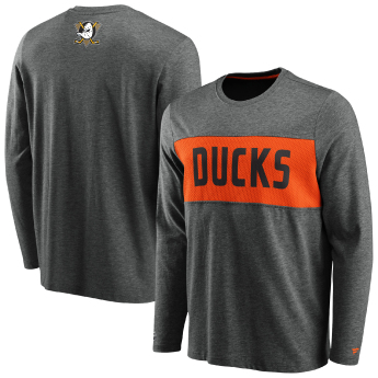 Anaheim Ducks muška majica dugih rukava Iconic Back to Basics Long Sleeve Shirt