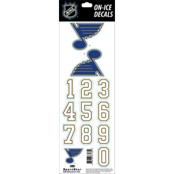 St. Louis Blues naljepnice za kacigu Decals White