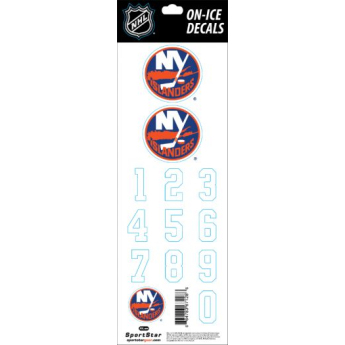 New York Islanders naljepnice za kacigu Decals White