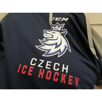 Hokejaške reprezentacije muška majica s kapuljačom Czech Republic Logo Lev CCM Pullover Hood Klokanka