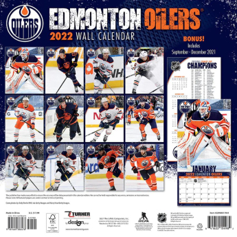 Edmonton Oilers kalendar 2022 wall calendar