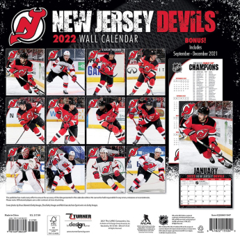 New Jersey Devils kalendar 2022 wall calendar