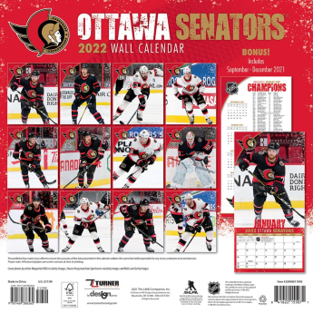 Ottawa Senators kalendar 2022 wall calendar