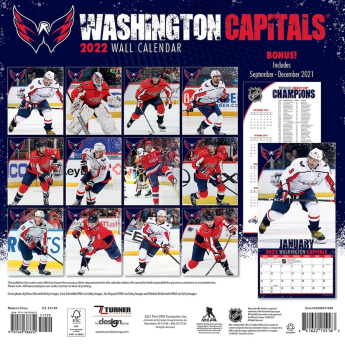 Washington Capitals kalendar 2022 wall calendar