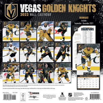 Vegas Golden Knights kalendar 2022 wall calendar