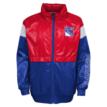 New York Rangers dječja jakna s kapuljačom Goal Line Stance Full-Zip Windbreaker