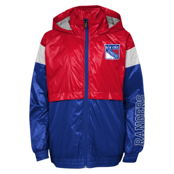 New York Rangers dječja jakna s kapuljačom Goal Line Stance Full-Zip Windbreaker