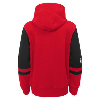 Chicago Blackhawks dječja majica s kapuljačom faceoff colorblocked fleece full-zip