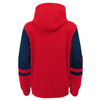 Washington Capitals dječja majica s kapuljačom faceoff colorblocked fleece full-zip