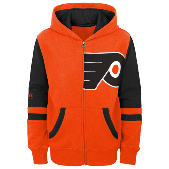 Philadelphia Flyers dječja majica s kapuljačom faceoff colorblocked fleece full-zip