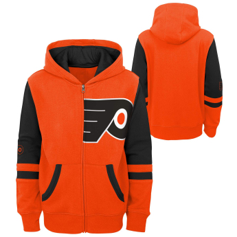 Philadelphia Flyers dječja majica s kapuljačom faceoff colorblocked fleece full-zip
