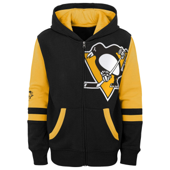 Pittsburgh Penguins dječja majica s kapuljačom faceoff colorblocked fleece full-zip