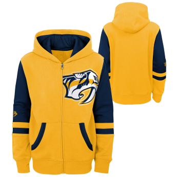 Nashville Predators dječja majica s kapuljačom faceoff colorblocked fleece full-zip