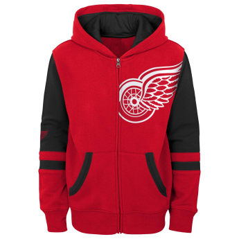 Detroit Red Wings dječja majica s kapuljačom faceoff colorblocked fleece full-zip