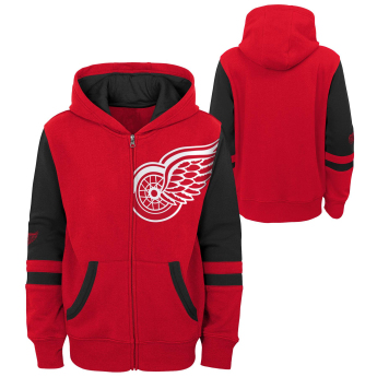 Detroit Red Wings dječja majica s kapuljačom faceoff colorblocked fleece full-zip