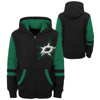 Dallas Stars dječja majica s kapuljačom faceoff colorblocked fleece full-zip