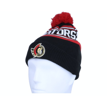 Ottawa Senators dječja zimska kapa wordmark cuffed pom