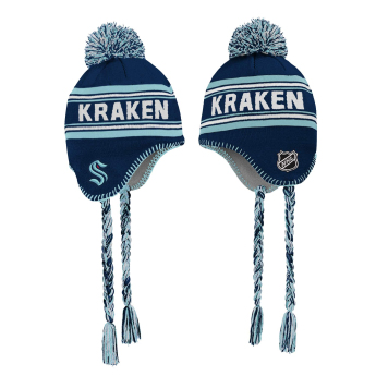 Seattle Kraken dječja zimska kapa jacquard tassel