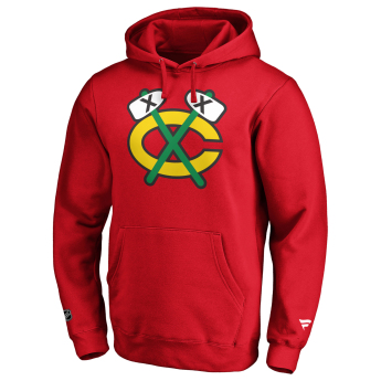 Chicago Blackhawks muška majica s kapuljačom mid essentials crest graphic hoodie red