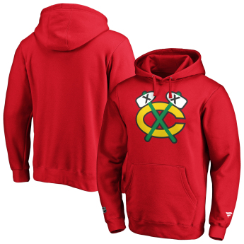 Chicago Blackhawks muška majica s kapuljačom mid essentials crest graphic hoodie red