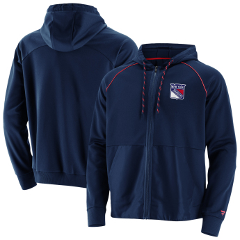 New York Rangers muška majica s kapuljačom prime aw21 full zip hoodie