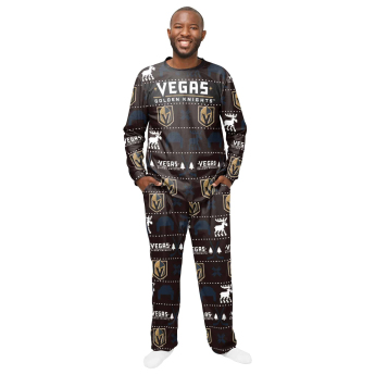 Vegas Golden Knights muška pidžama Ugly Holiday Pajamas NHL