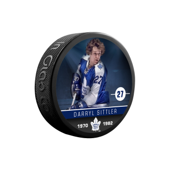 Toronto Maple Leafs pak souvenir collector hockey puck Darry Sittler #27