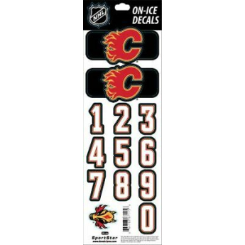Calgary Flames naljepnice za kacigu decals black 1