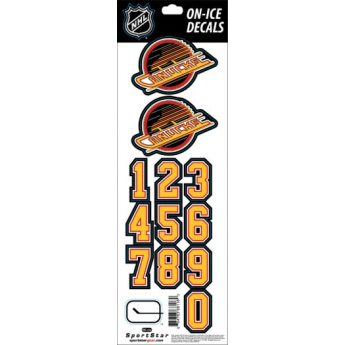 Vancouver Canucks naljepnice za kacigu decals retro