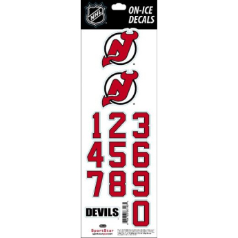 New Jersey Devils naljepnice za kacigu decals red